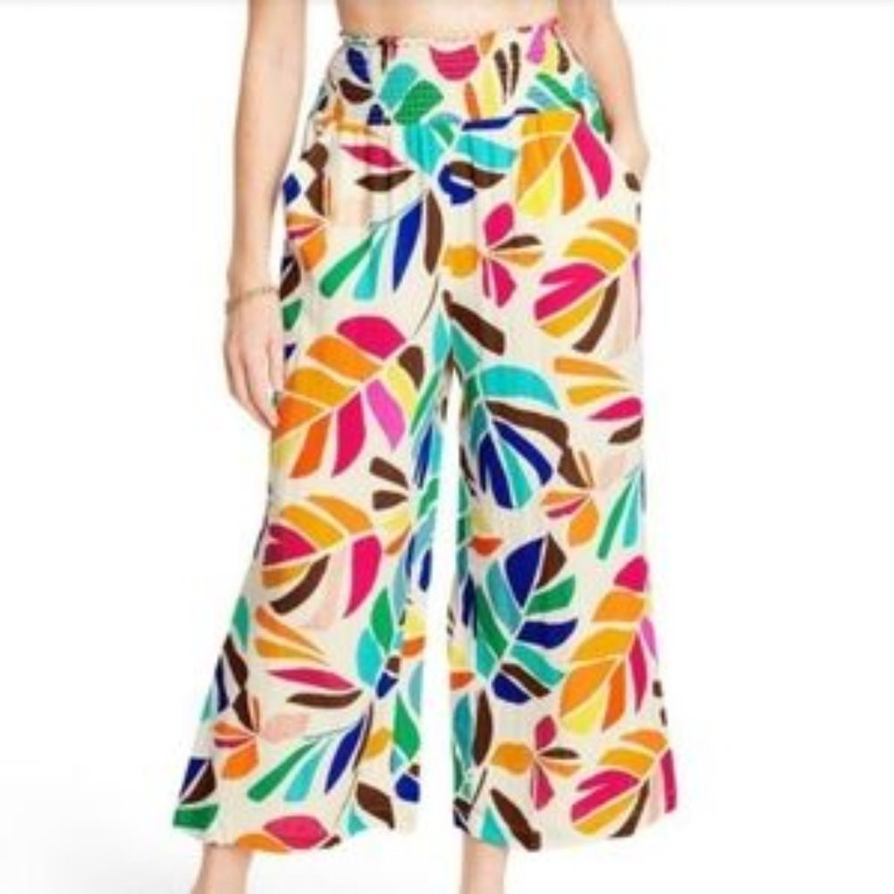 Tabitha Brown for target capri pants cover up multicolor size S